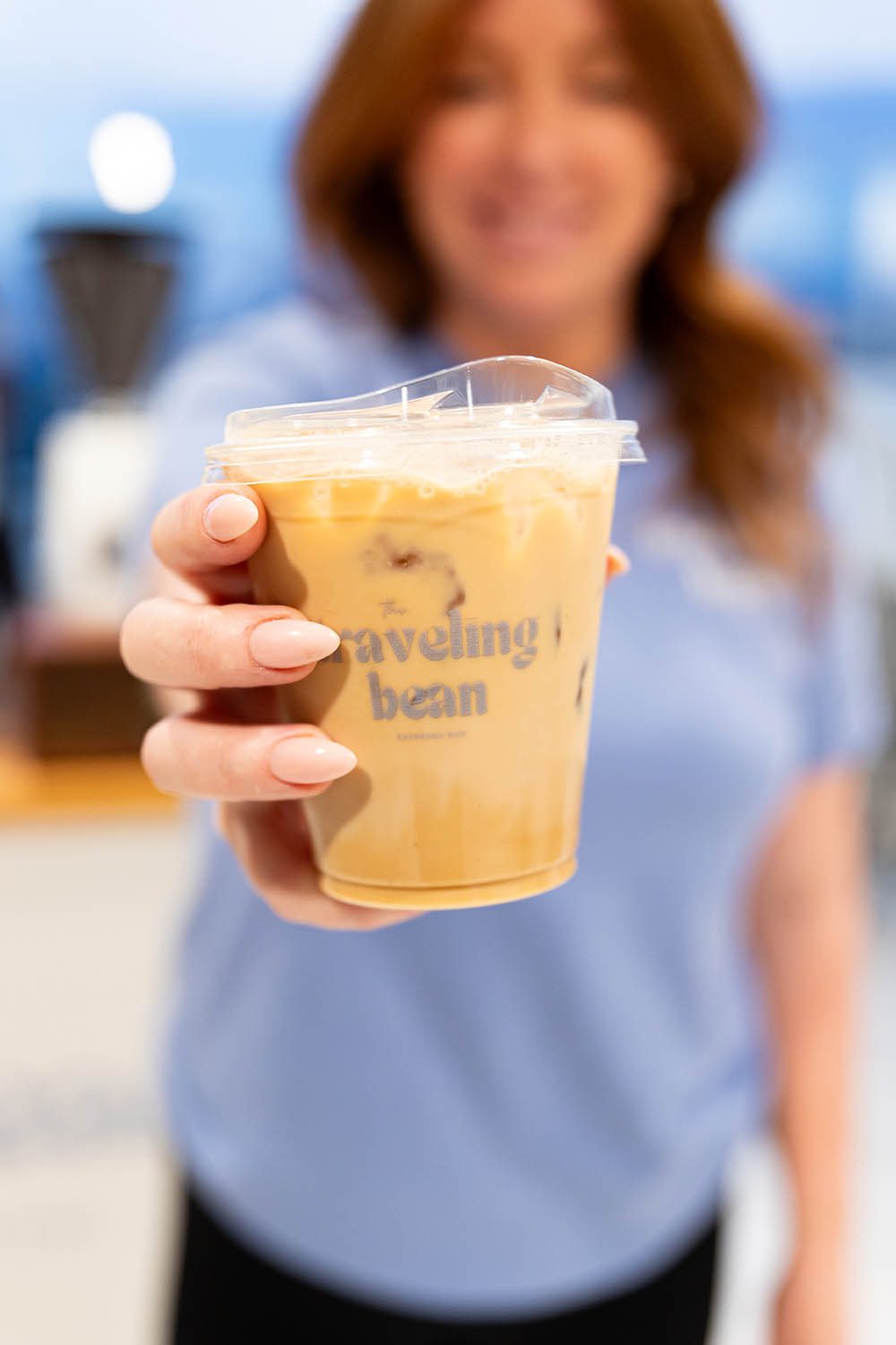The Traveling Bean Espresso Bar Iced coffee with cream